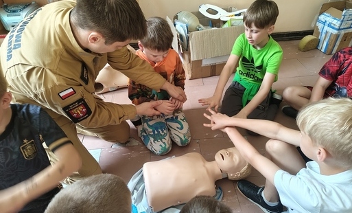 Strażacy z wizytą w klasie 1a